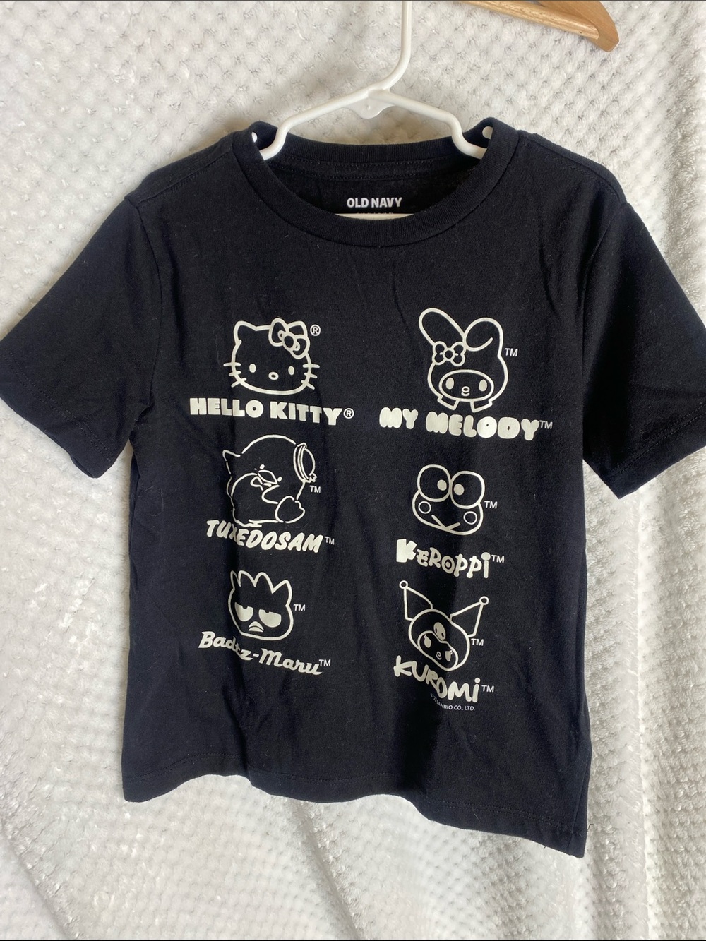 Old Navy Kids Black Sanrio Characters Tee T shirt